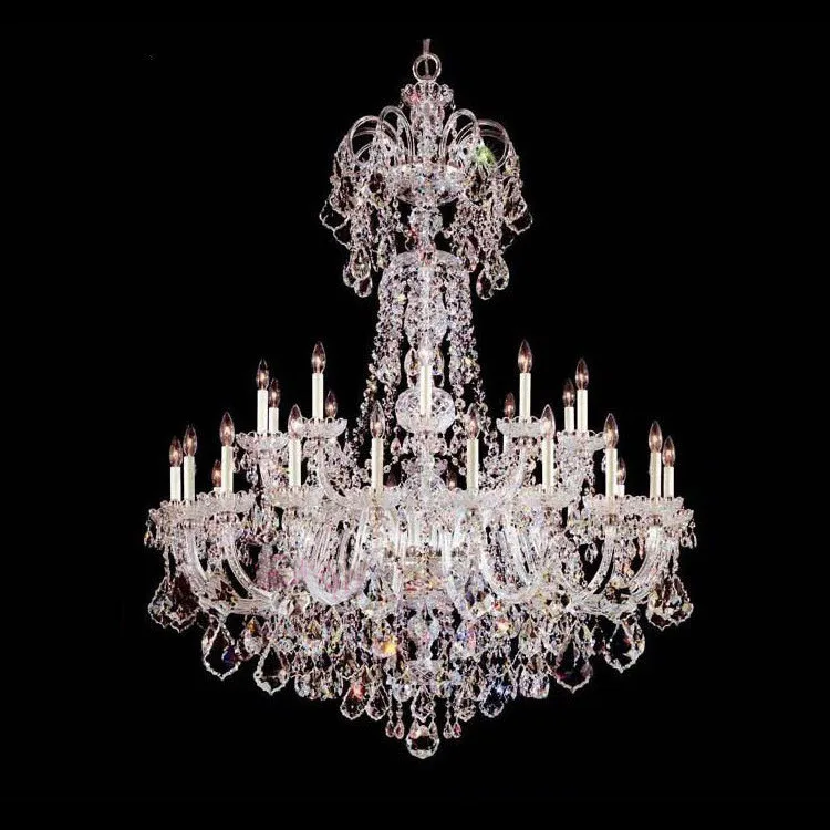 Customized Luxury hotel chandelier crystal lighting lamparas large ...