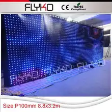 Гибкий дисплей занавес Светодиодная панель видео занавес
