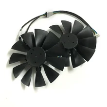 2pcs Computer VGA gpu cooler fans DUAL RX580 graphics card fan for ASUS DUAL-RX580-4G/8g asic bitcoin miner Video cards cooling