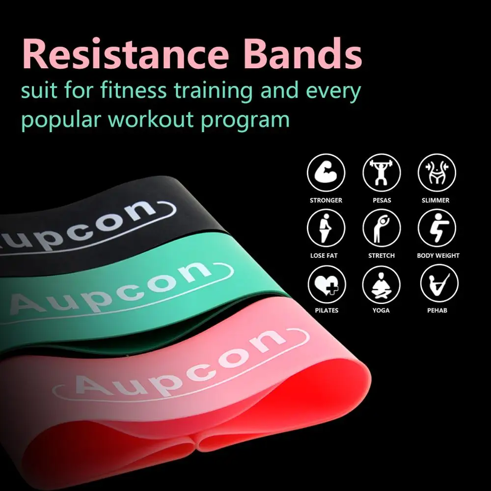 Эластичные резинки для фитнеса и йоги 5 видов цветов|Эспандеры| |