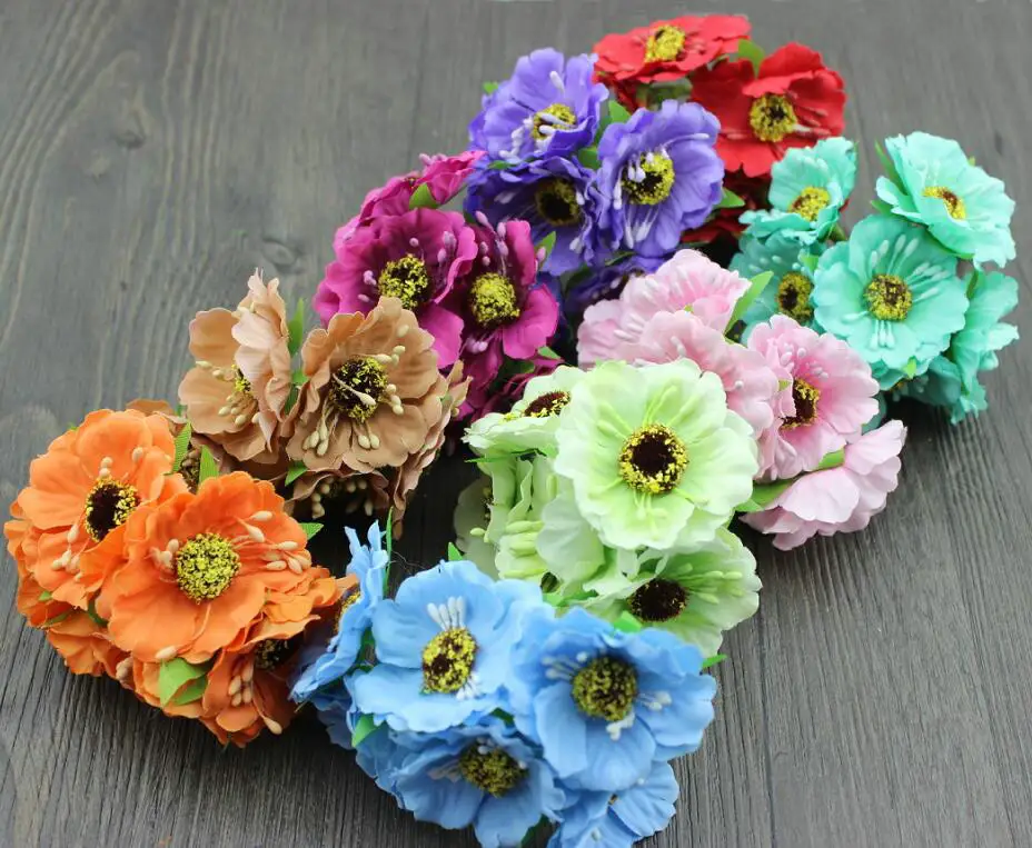Aliexpresscom  buy 9 bunches poppies flower artificial silk poppy