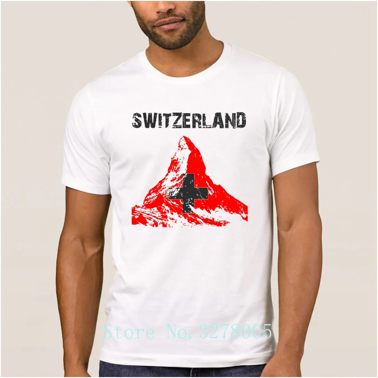 La Maxpa Nation Design Switzerland Matterhorn Fit Мужская футболка Sunlight мужская футболка мужская одежда футболка с круглым воротником большая