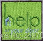 Вышитая аппликация на заказ или значки с полным заполнением фона помощь Логотип крепится на одежде