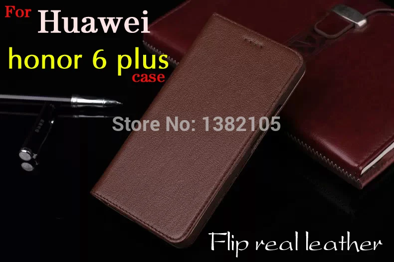 Flip istna skóra pokrywa dla Huawei honor 6 plus przypadku telefonu Luxury leather back cover case for Huawei Honor6 Plus Miejscem hurtowego