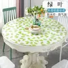 PVC Waterproof Tablecloth Round Tablecloth Soft Glass Table cloth Waterproof Oilproof Placemat Pad for Home Kitchen Diningroom ► Photo 3/6