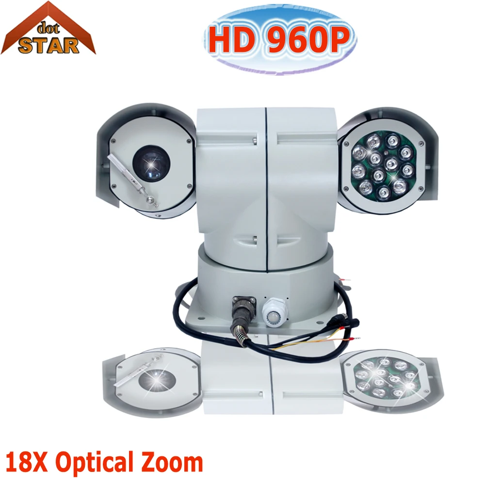 

Stardot Police high speed PTZ camera 18X zoom 1.3MP INFRAR Wiper IP PTZ Camera ONVIF 1080P PTZ speed dome camera IP66 P2P