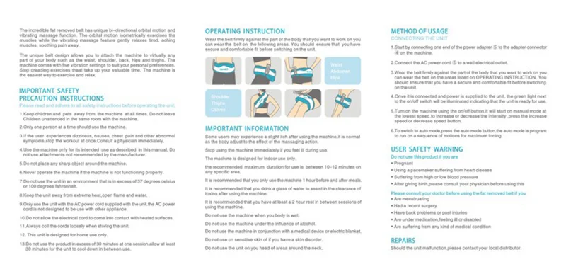 Us 45 42 18 Off Benice Electric Vibrator Slimming Belt Body Shaper Fat Burning Massage Belts Relax Vibrating Waist Weight Loss Device Slim Vibration