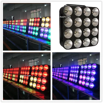

2pcs/lot hight brightness 4x4 led blinder dmx wash lyre 16x30w 3in1 led rgb matrix for stage background decoration