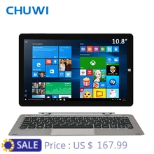 CHUWI официальный! 10.8 дюймов CHUWI Hi10 плюс двойной OS Планшеты PC Окна 10 Android 5.1 Intel Atom Z8350 4 ядра 4 ГБ Оперативная память 64 ГБ Встроенная память