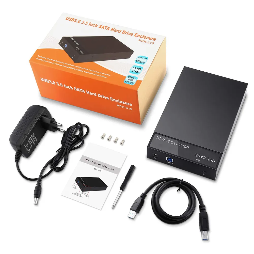 Внешний инструмент бесплатно 6 Гбит/с USB 3 0 к SATA III 2 5 дюйма корпус для жесткого