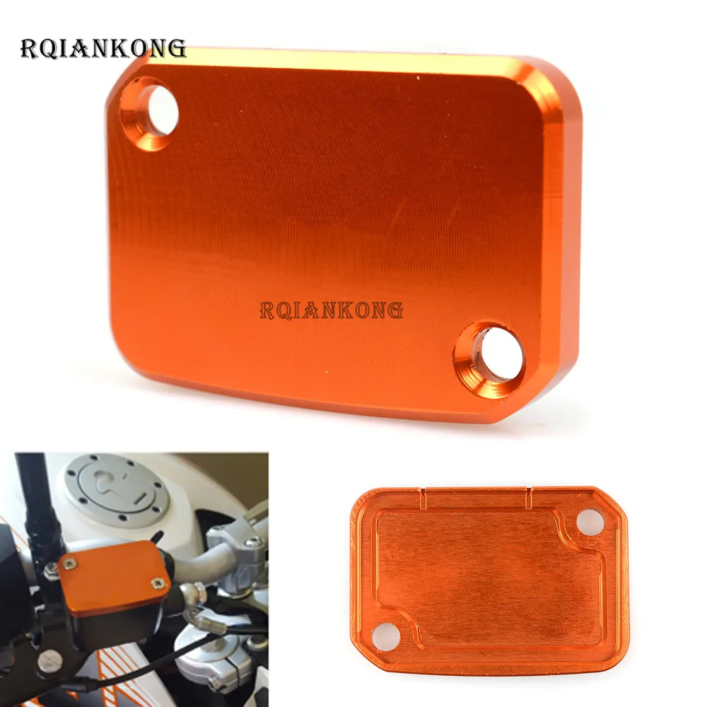 CNC Aluminum Motorcycle Front Brake Oil Fluid Reservoir Cover Cap For