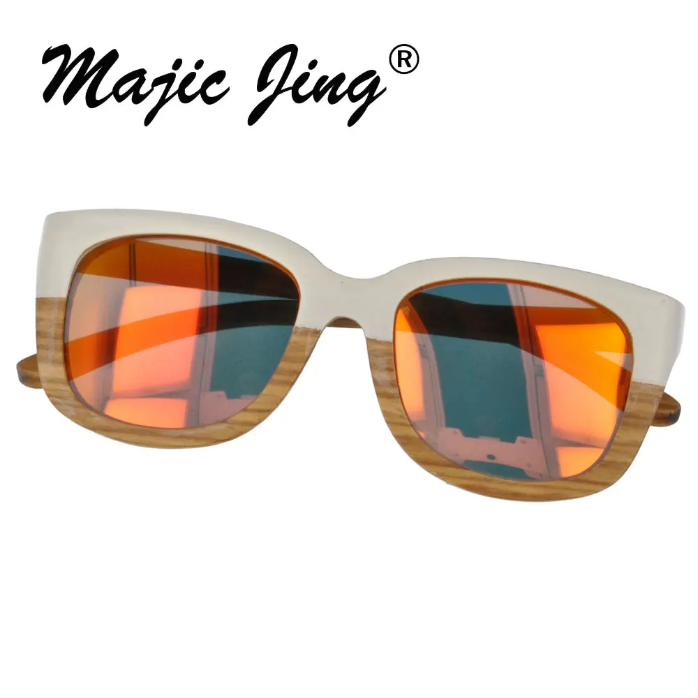 Деревянные солнечные очки, UV400 Защита объектива Для мужчин и Для женщин солнцезащитные очки Зонт A11
