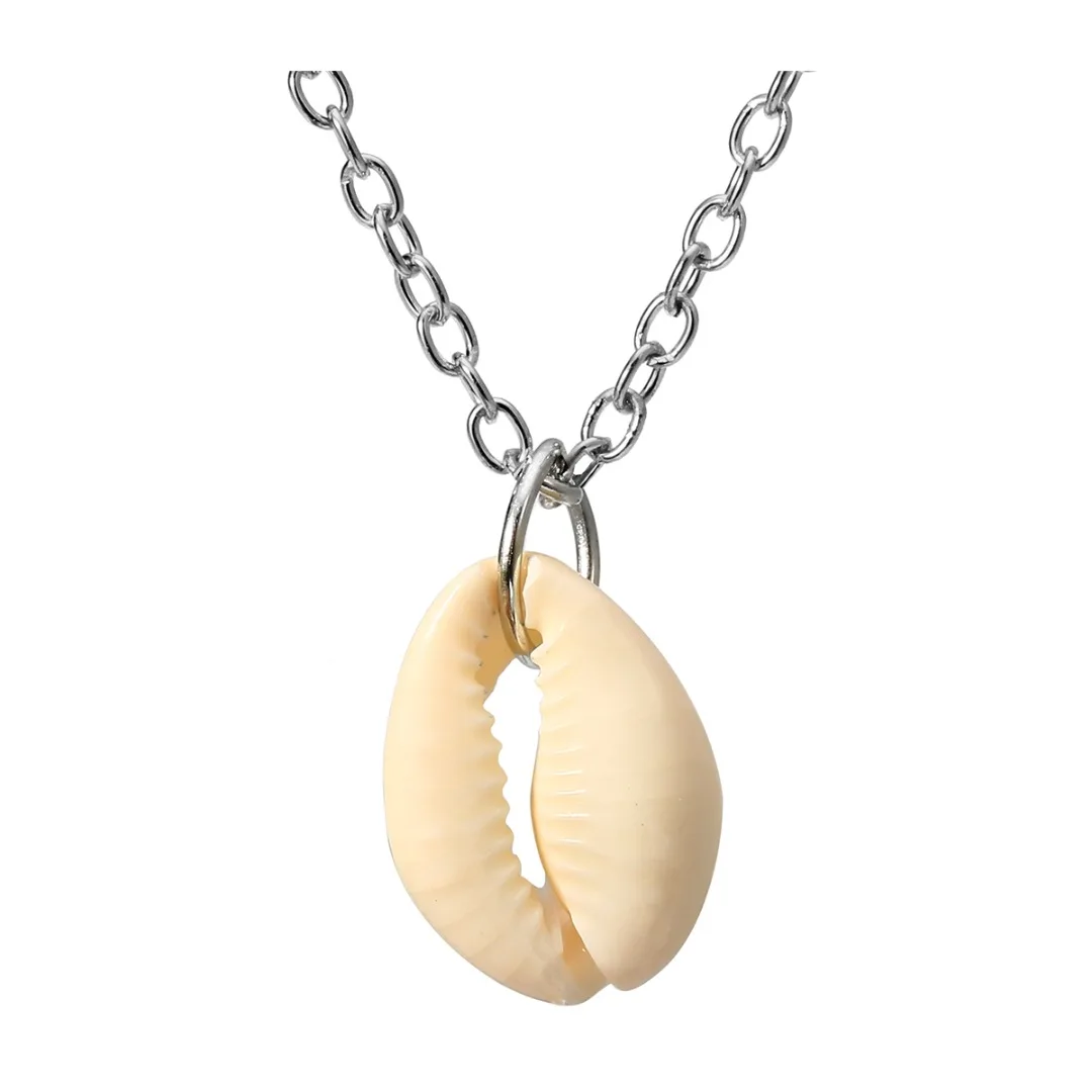 Vinatge Maxi Chokers Necklace Charming Beach Jewelry Shellhard Shells Cowrie Choker Necklace collares collier For Women