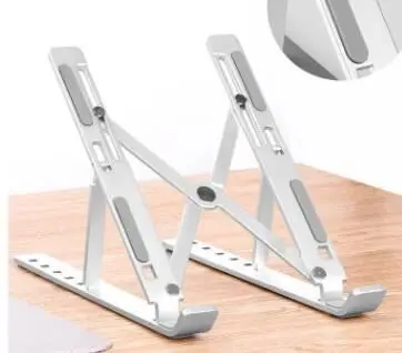 2019 Laptop Stand Folding Portable Adjustable Laptop Office Lapdesk.Ergonomic Notebook Stand Heighten Holder Support 10-15 Inch (2)