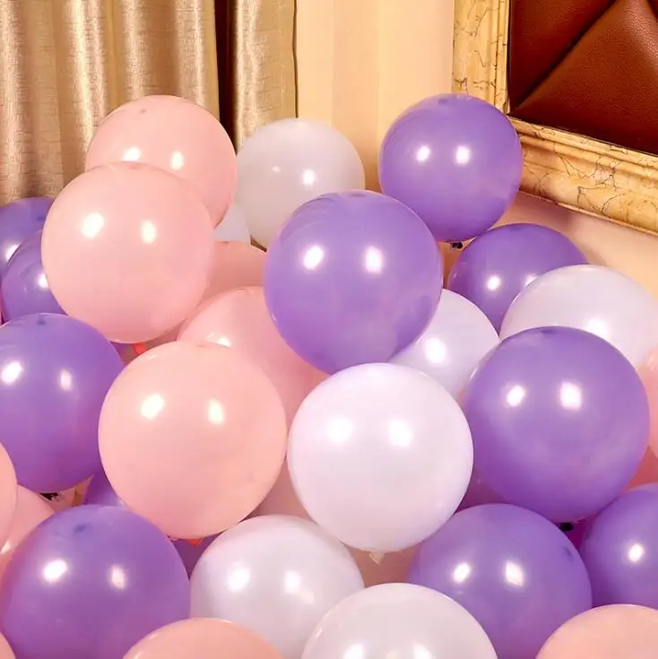 

Purple and Pink Series Latex Balloon Inflatable Wedding Decorations Air Ball Happy Birthday Party Supplies Balloons