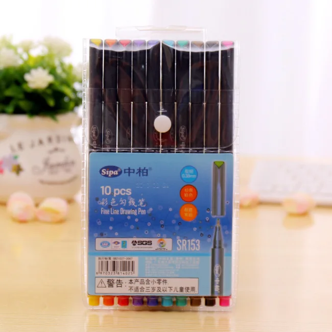 100 Fineliner Color Pen Set 0.4mm Fine Line Colored Sketch Writing