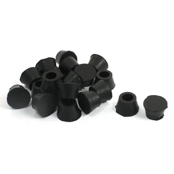 

Boutique 20PCS Black Chair Couch Table Rubber Furniture Leg End Caps 16mm Dia