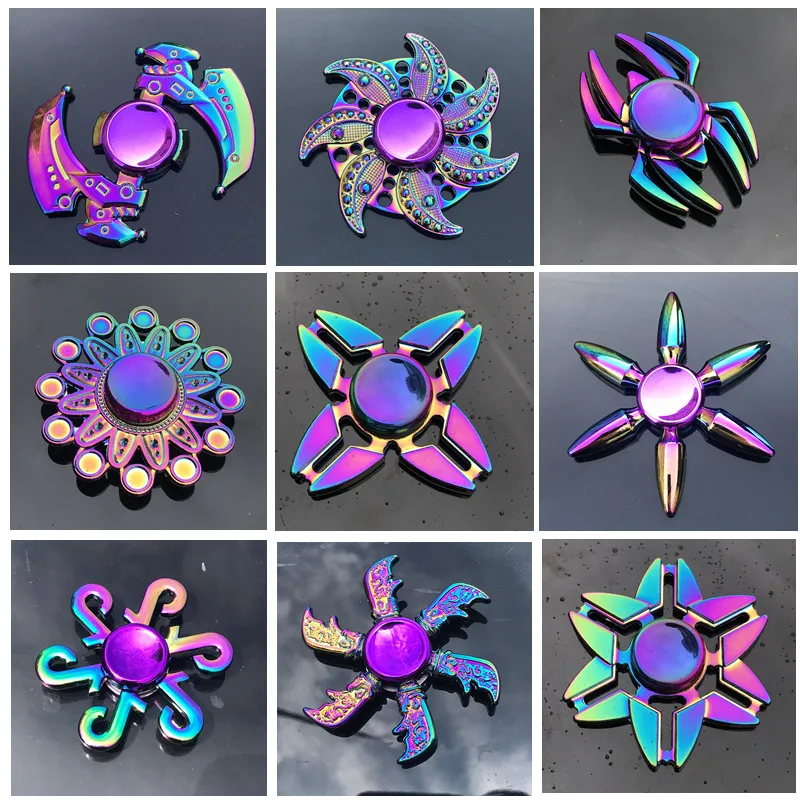 

New Zinc Alloy Colorful Hot Wheels Gyro & Hand Spinner & Fidget Spinner & Anti-Anxiety Toy for Spinners Focus Relieves Stress