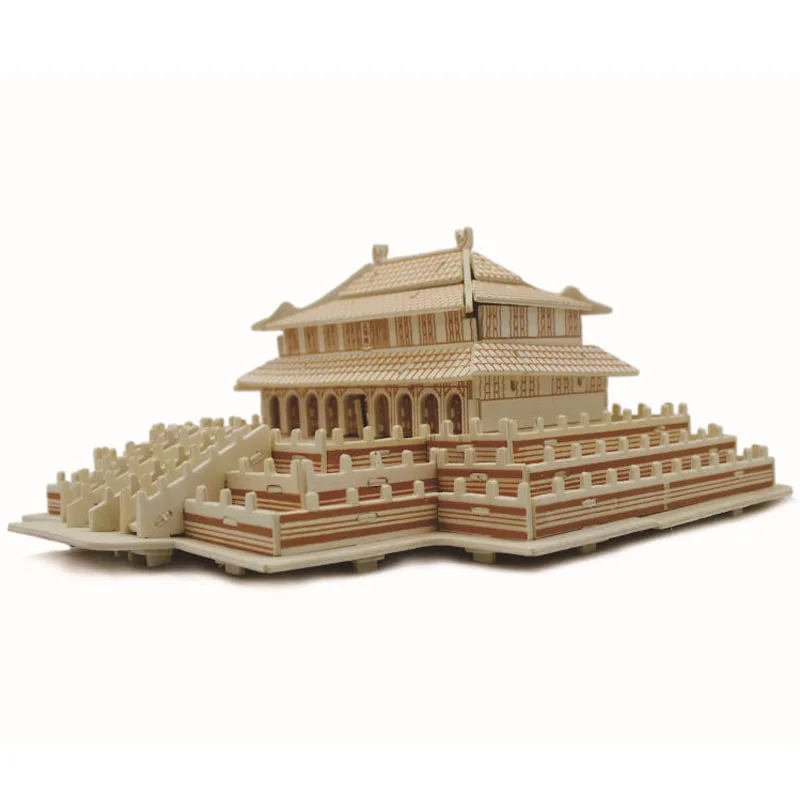 Kids Educational DIY 3D Puzzle Toys High quality wooden Assembly