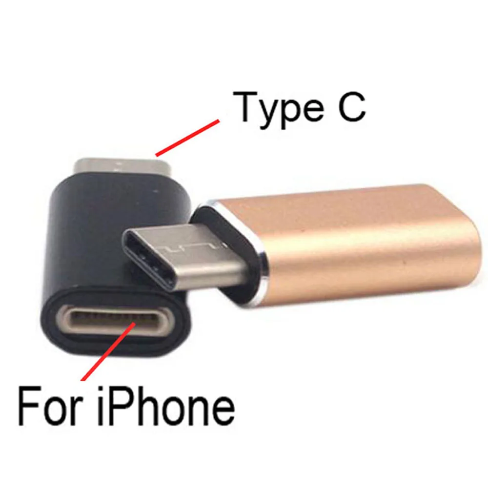 

For Apple Adapter Female to USB-C Type-C Male Charger Cable Adapter for Samsung S8 Huawei P9 P10 For Apple Connector Phone Cable