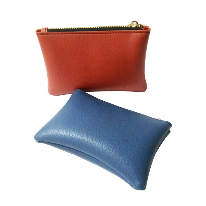 

KANDRA New Fashion Style Women Leather Coin Purse Women Small Zipper Pouch Keychain Wallet Mini Money Bag Credit Card Holder