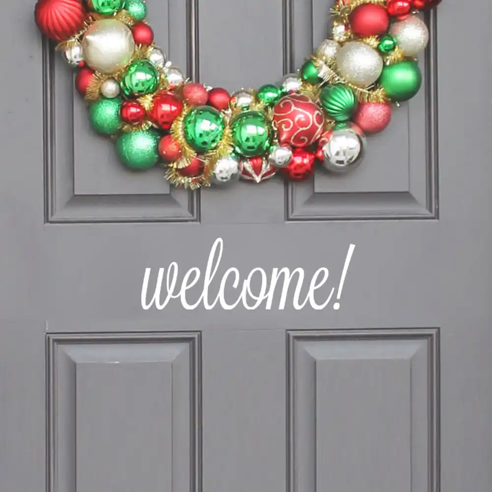 Noel 2018 Welcome Home Wall Sticker Decal Bedroom Door Vinyl Art Mural Decals Home Decoration Room Baby Child Birthday Gift