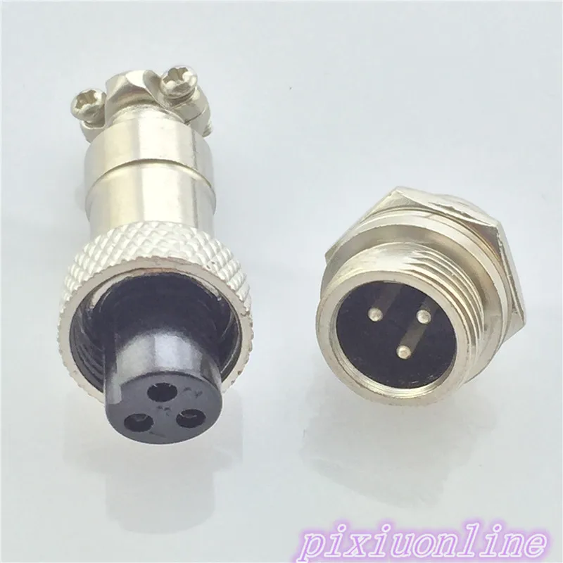 

1pc GX12 3 Pin Male Female 12mm L89Y Circular Connector Socket Plug Wire Panel Connector Aviation Plug High Quality On Sale