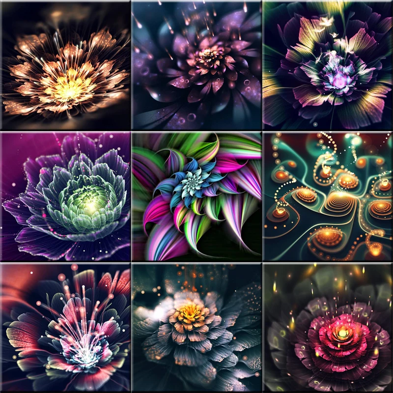 

2018 Full round drill 5D DIY Diamond Embroidery Mandala flowers Diamond Painting Cross Stitch Rhinestone Mosaic decor gift fc524