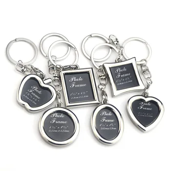 

100 Pieces Photo Frame Keychain Metal Frame Keychain, Picture Frame Keyring, Keychain with Locket Photo Frame for Party Gifts