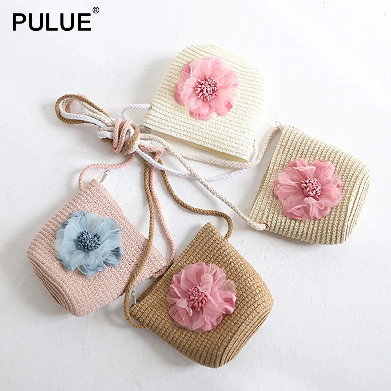 Новая Милая соломенная маленькая сумка для денег с бантом кошельки монет Женская