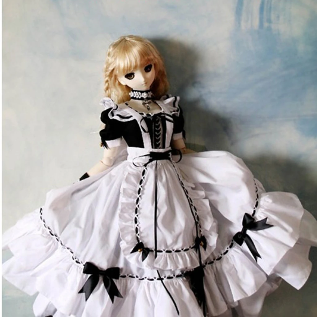 1/3 BJD Dress Blue Lolita Dress School Uniform Outfits For Night Lolita Doll