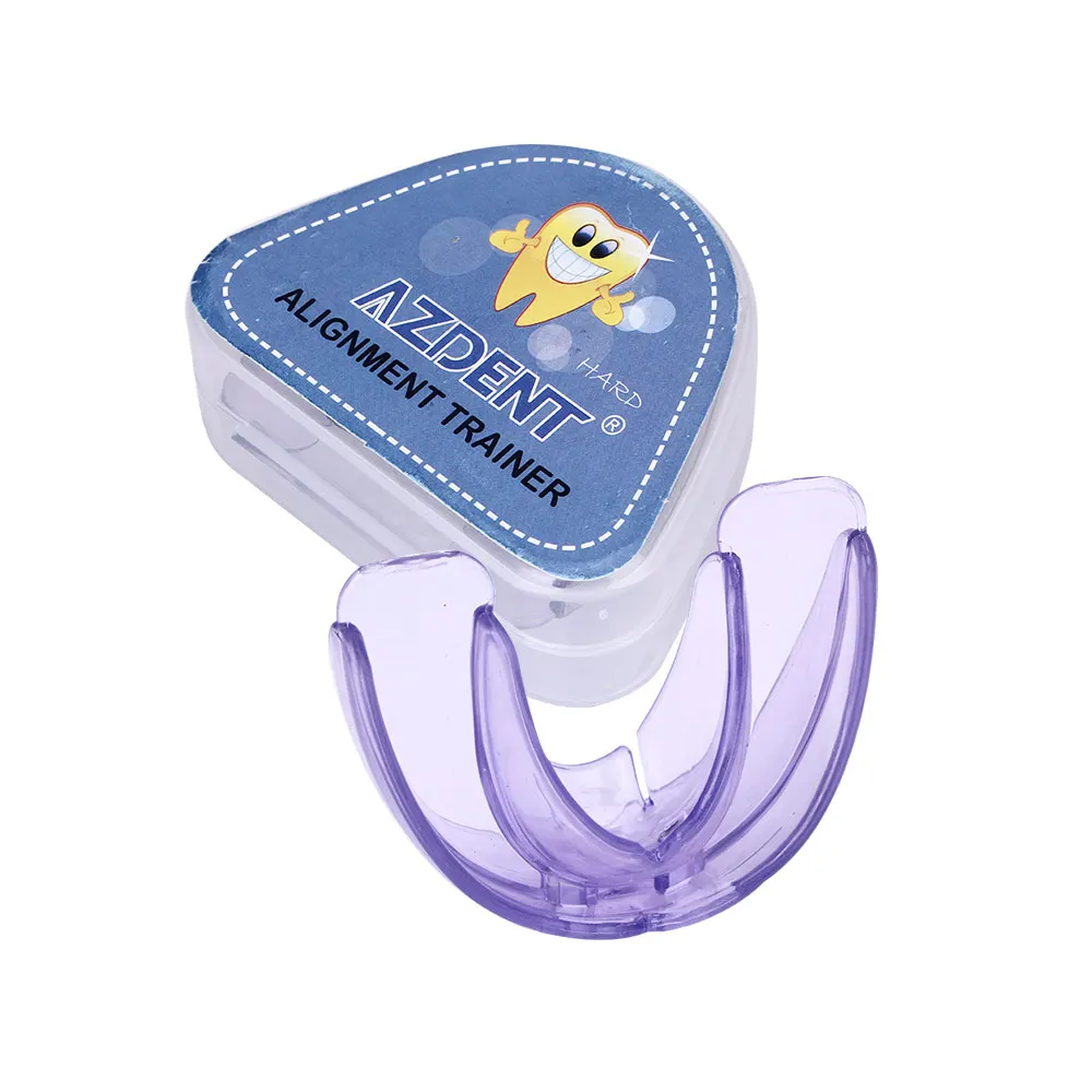 AZDENT Pro силиконовые зубные ортодонтические лотки стоматологическое оборудование тренажер выравнивание подтяжки мундштук зубы прямые/выравнивание зубов - Цвет: hard