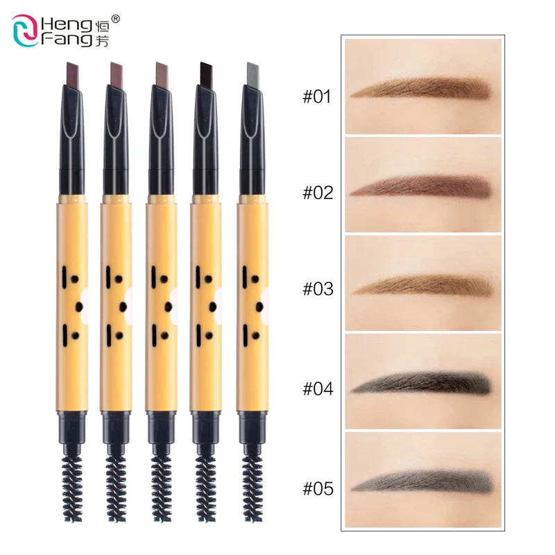 

5 Colors Long-lasting Waterproof Automatic Eyebrow Pencil Soft and Smooth Fashion Eye 0.14g Makeup Brand HengFang