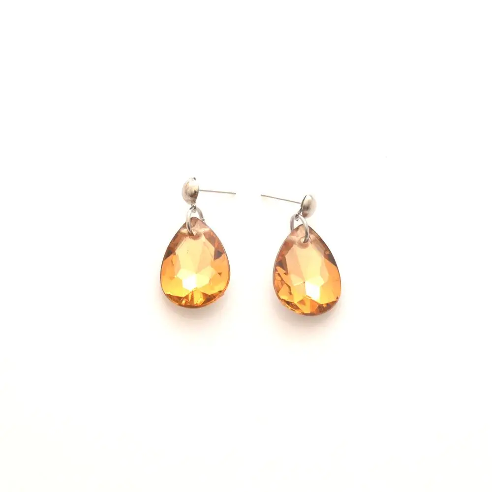 

Acrylic accessories with steel ring wire earrings, multi-color choice of simple Earrings Gift