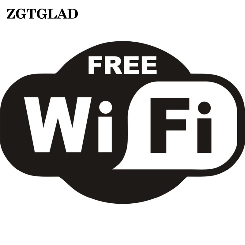 

1pcs Black FREE WiFi VINYL Sticker Sign Window Cafe Restaurant Bar Pub Shop Internet Store Glass Door Windows Wall Decals