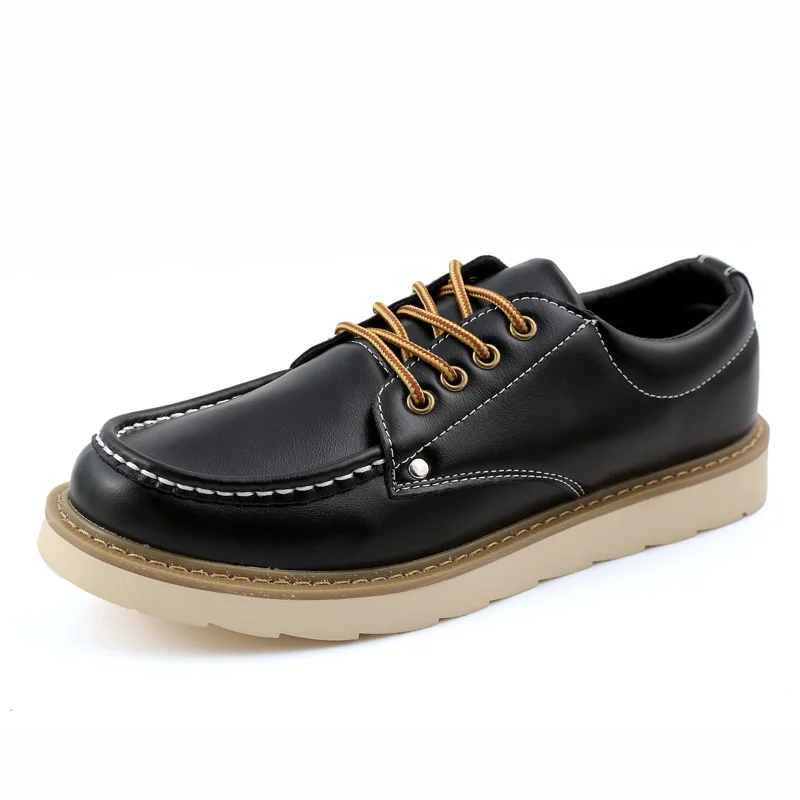 Respirant Hommes Chaussures Lacets brown Semelle Black Casual white En De red À Cuir Pu Plat Oxford zqzxrwEB