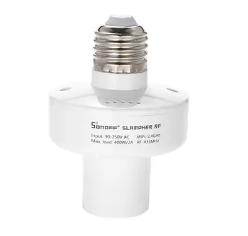

Itead Sonoff Slampher 433MHz RF & WiFi Smart Light Bulb Holder For Smart Home,Compatible with Alexa