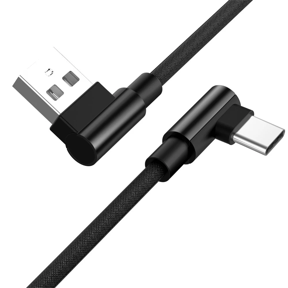 Usb type C Micro USB 90 градусов быстрая зарядка usb c кабель L type-c 3,1 шнур для передачи данных зарядное устройство usb-c для samsung S8 S9 Note 8 Xiaomi