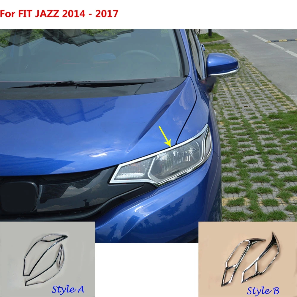 Для Honda Fit jazz, автомобильный Стайлинг, передний головной светильник, лампа капота, Формовочная рамка, аксессуары, накладка
