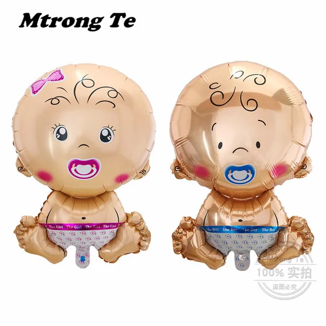 

50pcs Angel Pacifier Baby Boy Girl Foil Balloons Baby Shower Decoration Helium Balloon Birthday Party Decorations Kids Supplies