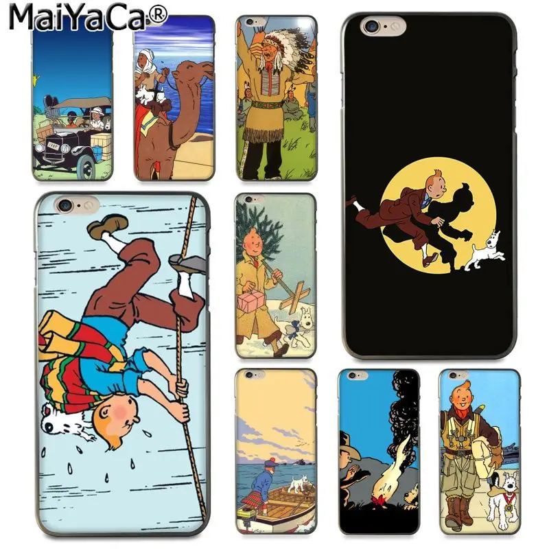 

MaiYaCa Tintin Ddark Illustration moon dog New Arrival phone case cover for iphone 11 pro 8 7 66S Plus X 5S SE XS XR XS MAX