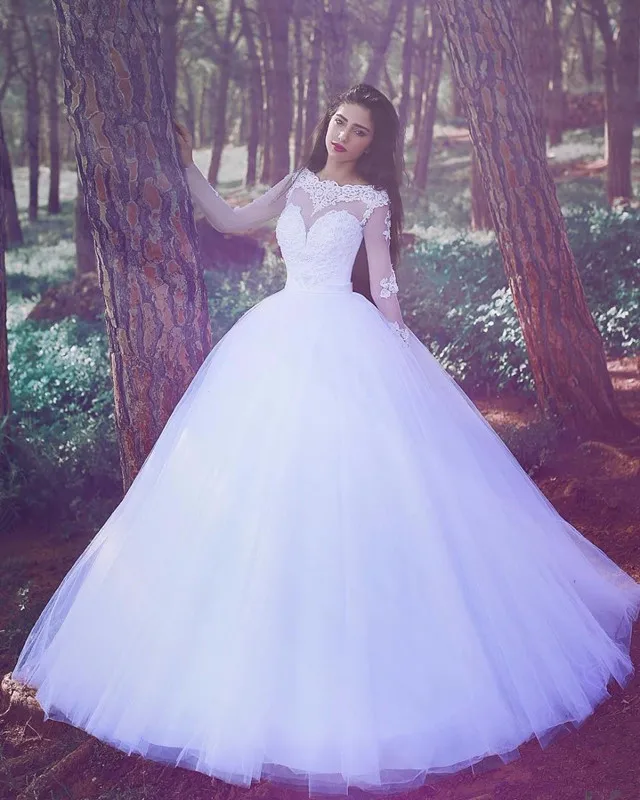 vestidos-de-casamento-2017-white-boat-neck-long-sleeves-court-train-appliques-tulle-wedding-dresses-vestido-de-noiva_