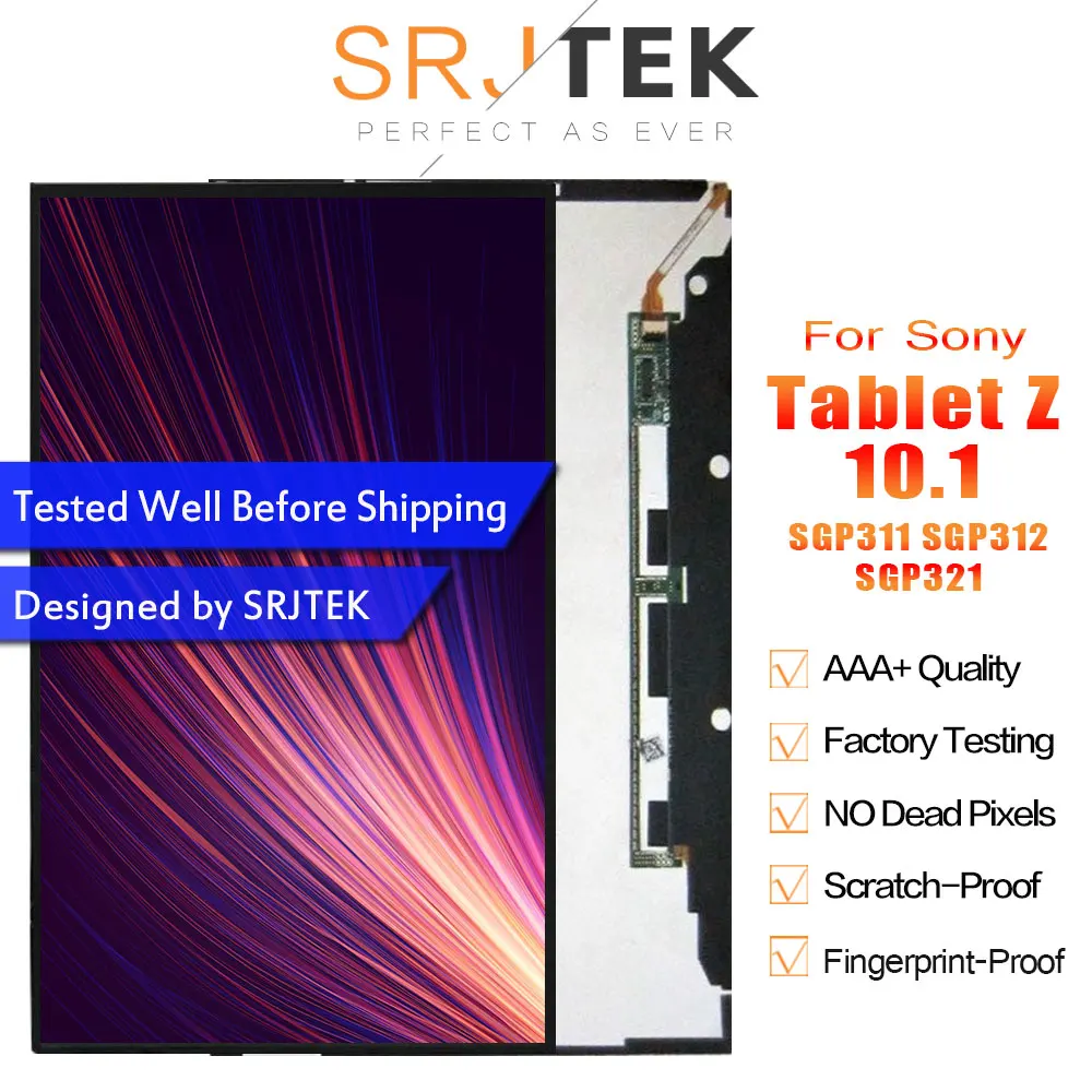 Сменный ЖК дисплей Srjtek 10 1 дюйма для Sony Xperia Tablet Z ''SGP311 SGP312 SGP321 без сенсорного