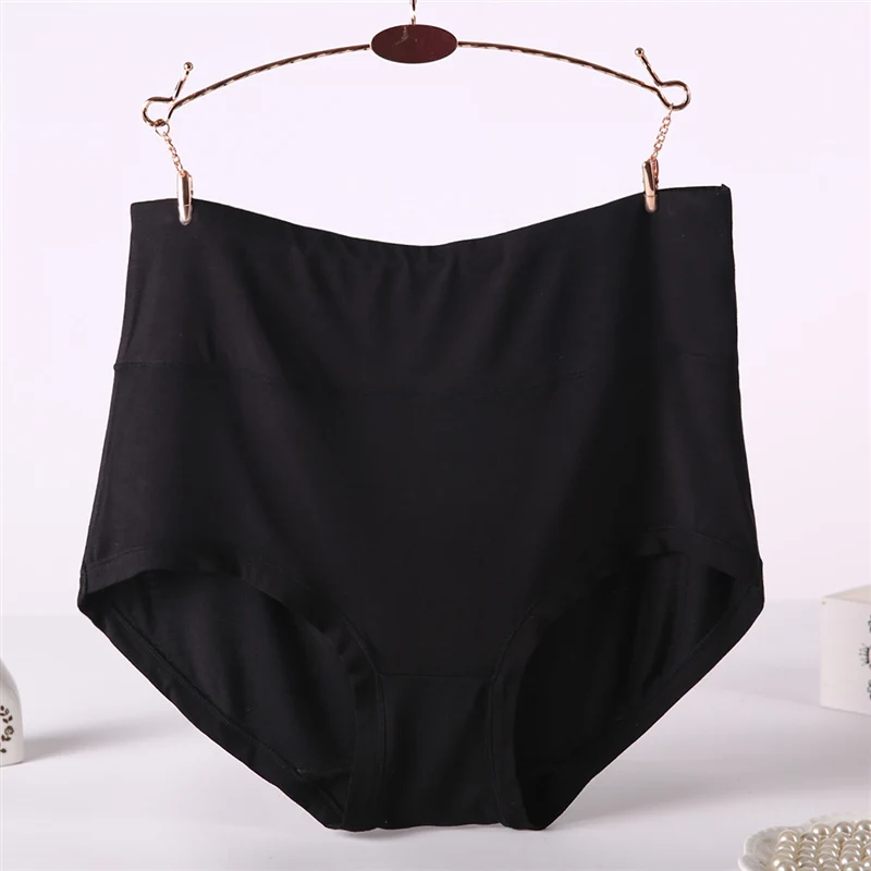 High Waist Briefs Women Cotton Solid Plus Size Womens Underwear Panties Breathable Female Sexy Panty Soft Underpants for Women (18)
