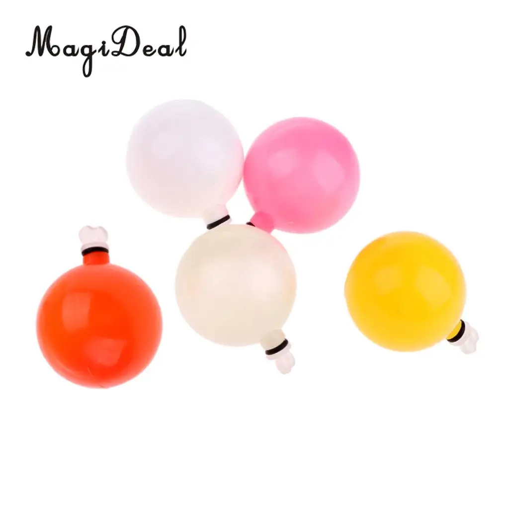 5pcs Multicolor Airlock Strike Indicator Fly Fishing Bobbers Sea Fishing Floats Terminal Tackle 2cm/0.8inch