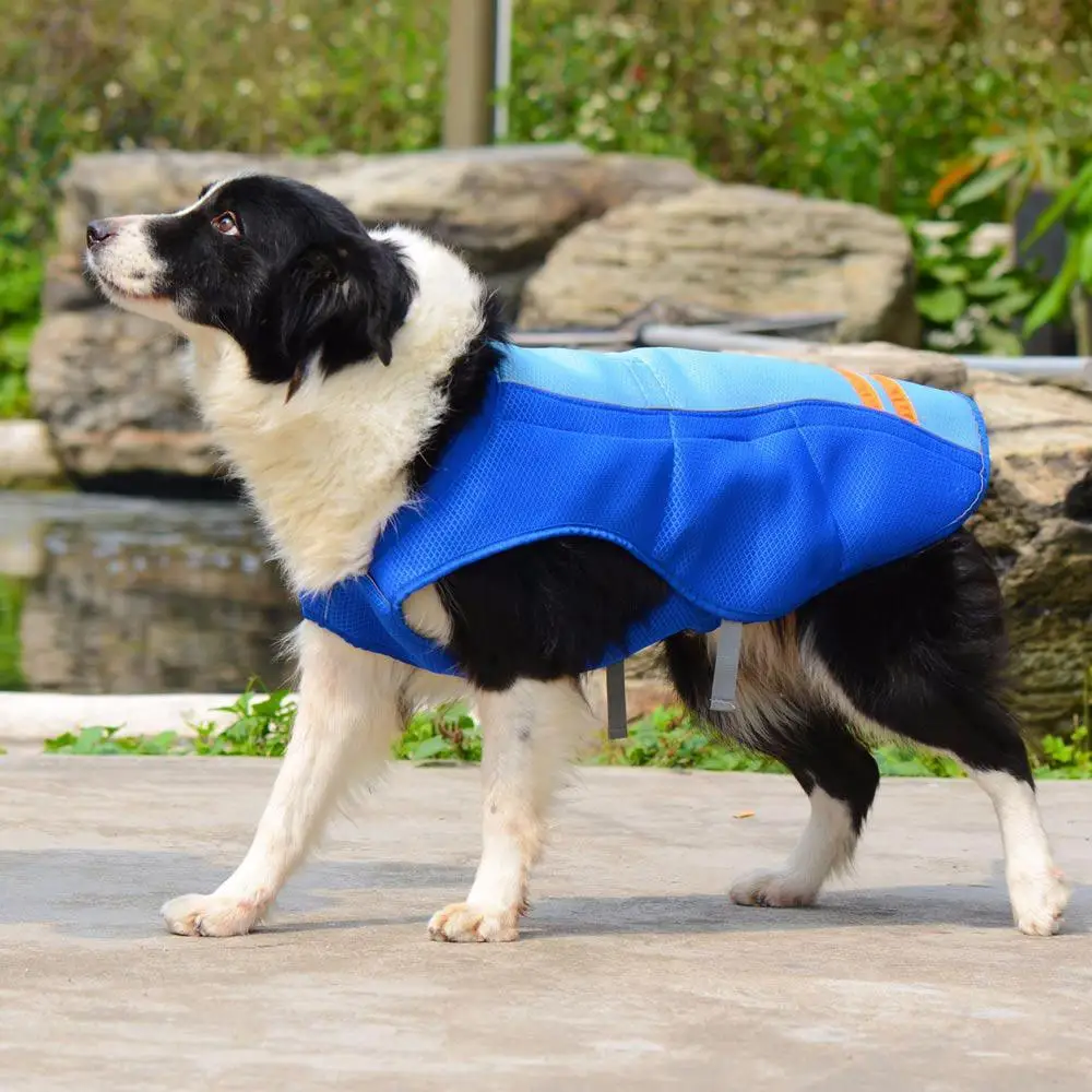 Охлаждающий Жилет для собак, пальто средней длины, большое пальто, жилет для животных, дышащий с охлаждающим эффектом, уличная, анти-теплая