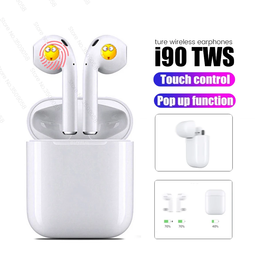 

i1000 TWS Pop up Bluetooth 5.0 Wireless Earphone QI Wireless Charging PK i10 i12 i20 i30 i100 i200 i300 i500 i800 i900 i2000 TWS