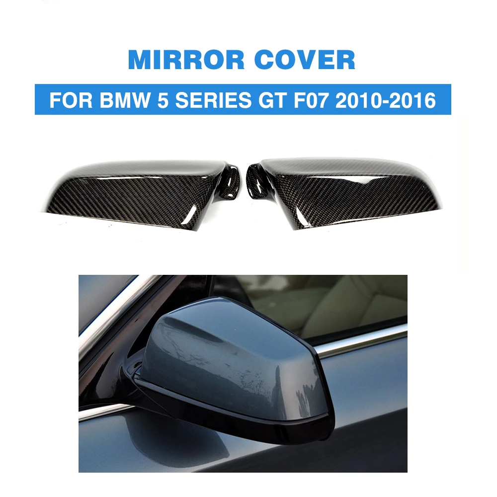 Replacement Style Carbon Fiber Car side Mirror Covers Caps for BMW 5