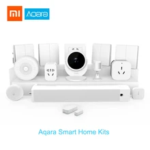 Xiaomi Aqara комплекты умного дома Gateway2 концентратор настенный беспроводной переключатель двери окна сенсор дверной звонок двусторонний модуль управления HomeKit