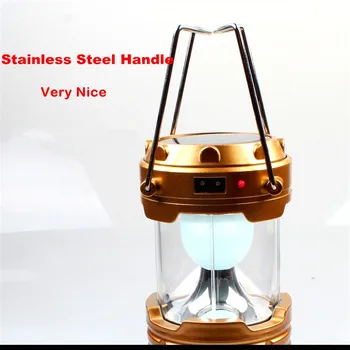 

2016 New Arrival 6W Solar LED Camping Lantern 360 Degree Lighting with Solar and USB Charging Emergency Survival Lamp